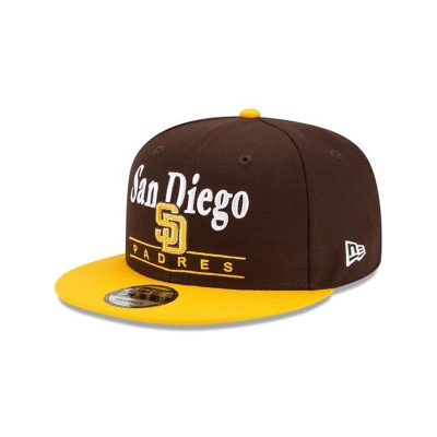 San Diego Padres Gorra | New Era MLB Two Tone Retro 9fifty Snapback Cap Mexico - Marrom